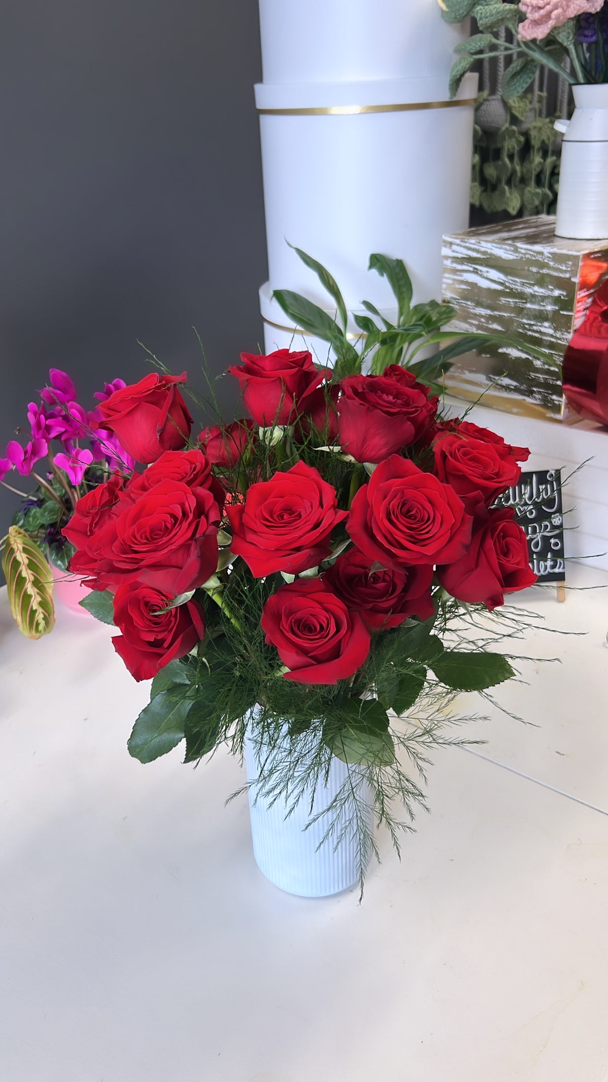Stunning Red – Luxe Arrangements, Agawam MA