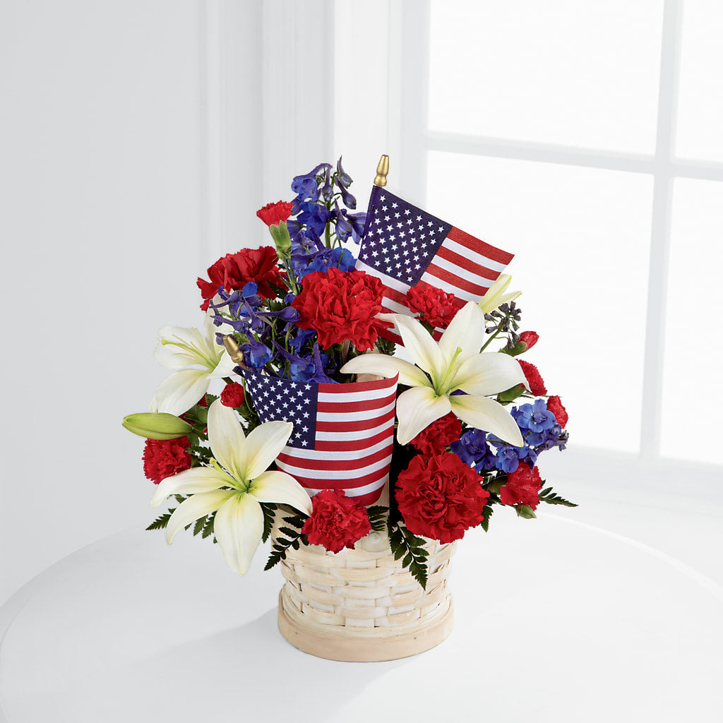 American Glory Bouquet – Luxe Arrangements, Agawam MA
