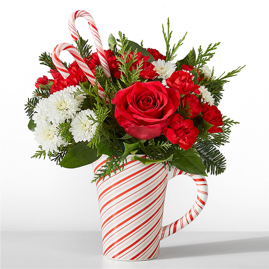 Peppermint Swirl Mug – Luxe Arrangements, Agawam MA