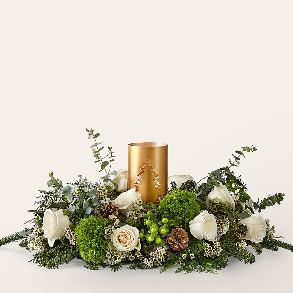 Chestnuts Roasting Centerpiece – Luxe Arrangements, Agawam MA