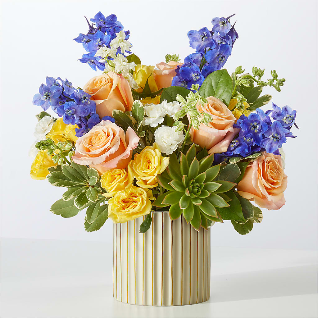 Cobalt Reverie Bouquet – Luxe Arrangements, Agawam MA