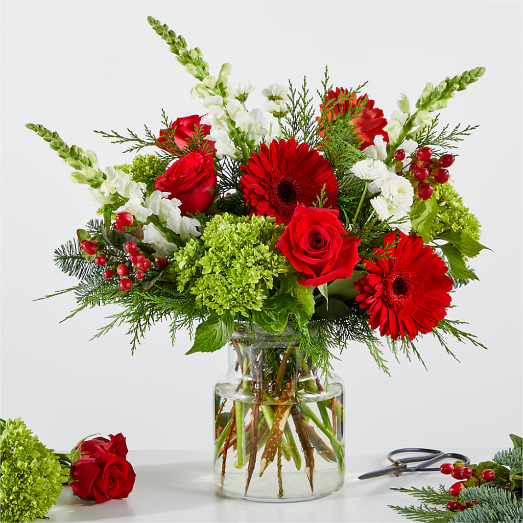 Merry Moment Bouquet – A Florist Original – Luxe Arrangements, Agawam MA