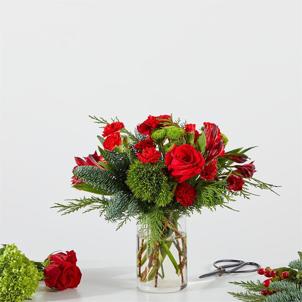 Merry Moment Bouquet – A Florist Original – Luxe Arrangements, Agawam MA