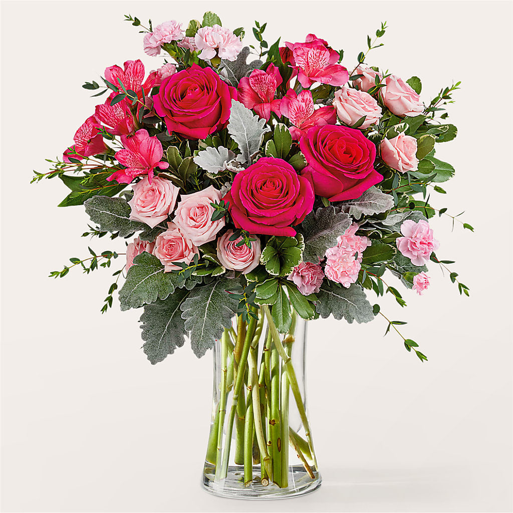 Tickled Pink Bouquet – Luxe Arrangements, Agawam MA