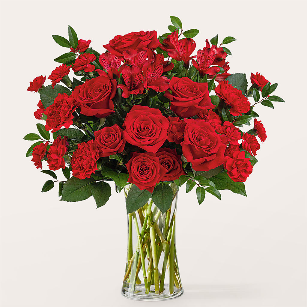 Brilliant Ruby Bouquet – Luxe Arrangements, Agawam MA
