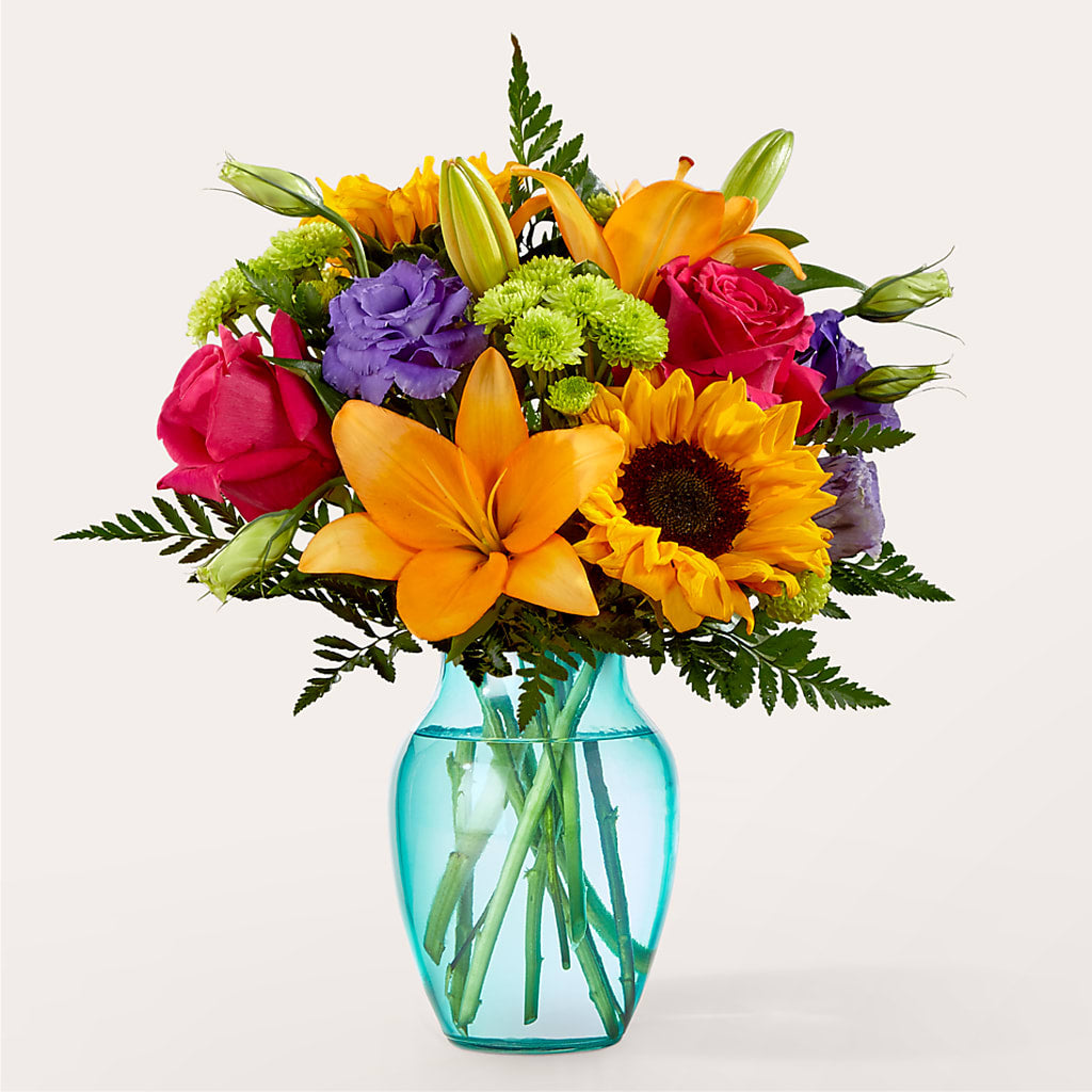 Double Rainbow Bouquet – Luxe Arrangements, Agawam MA