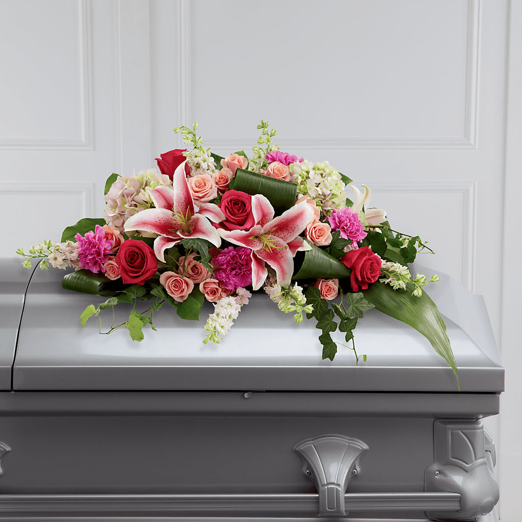 Splendid Grace Casket Spray – Luxe Arrangements, Agawam MA