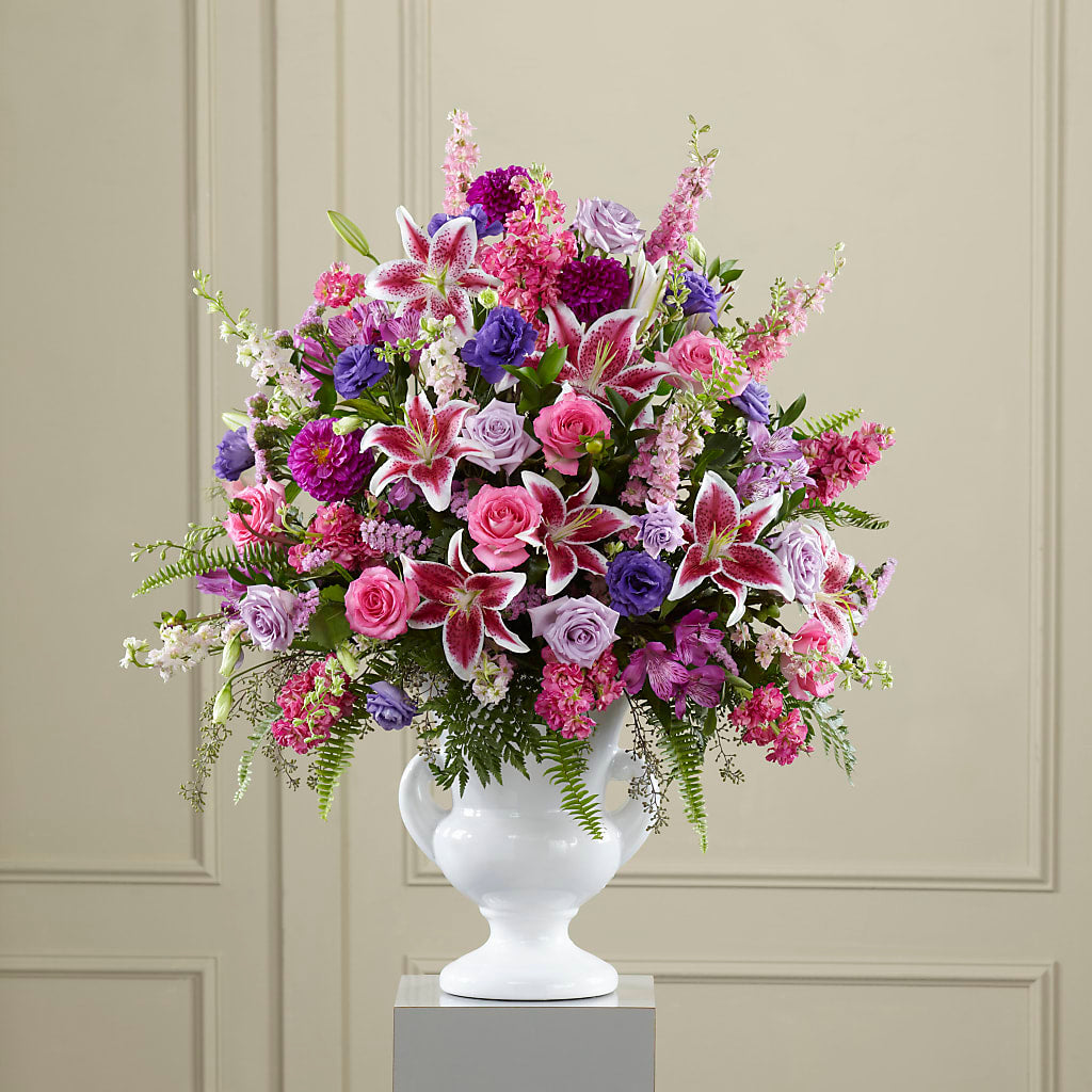 Peaceful Tribute Arrangement – Luxe Arrangements, Agawam MA