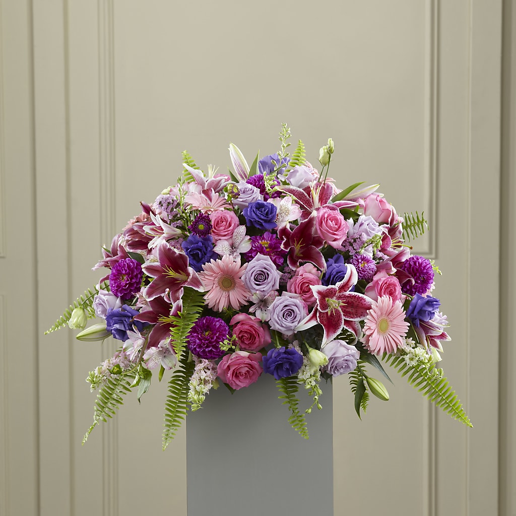 Fare Thee Well Pedestal – Luxe Arrangements, Agawam MA