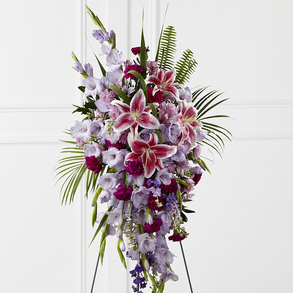 Tender Touch Standing Spray – Luxe Arrangements, Agawam MA
