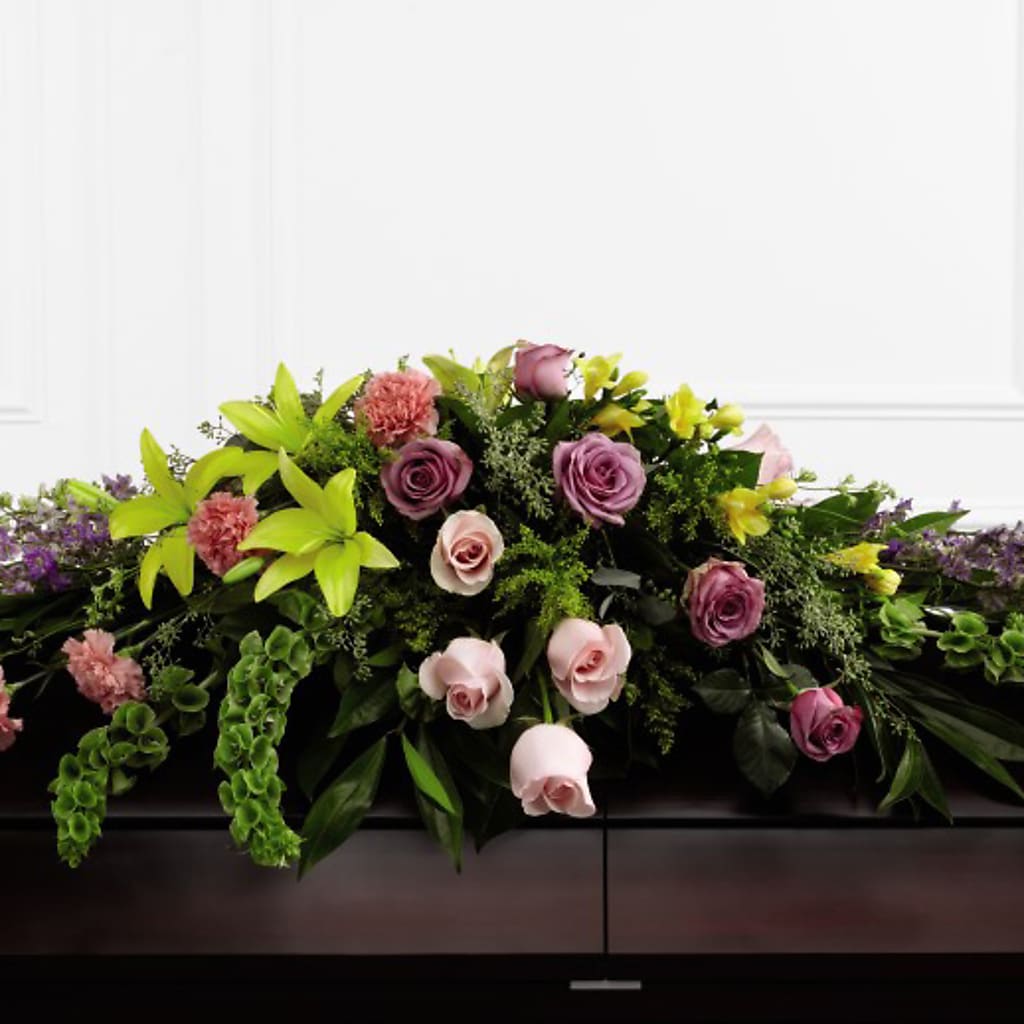 Forever Beloved Casket Spray – Luxe Arrangements, Agawam MA