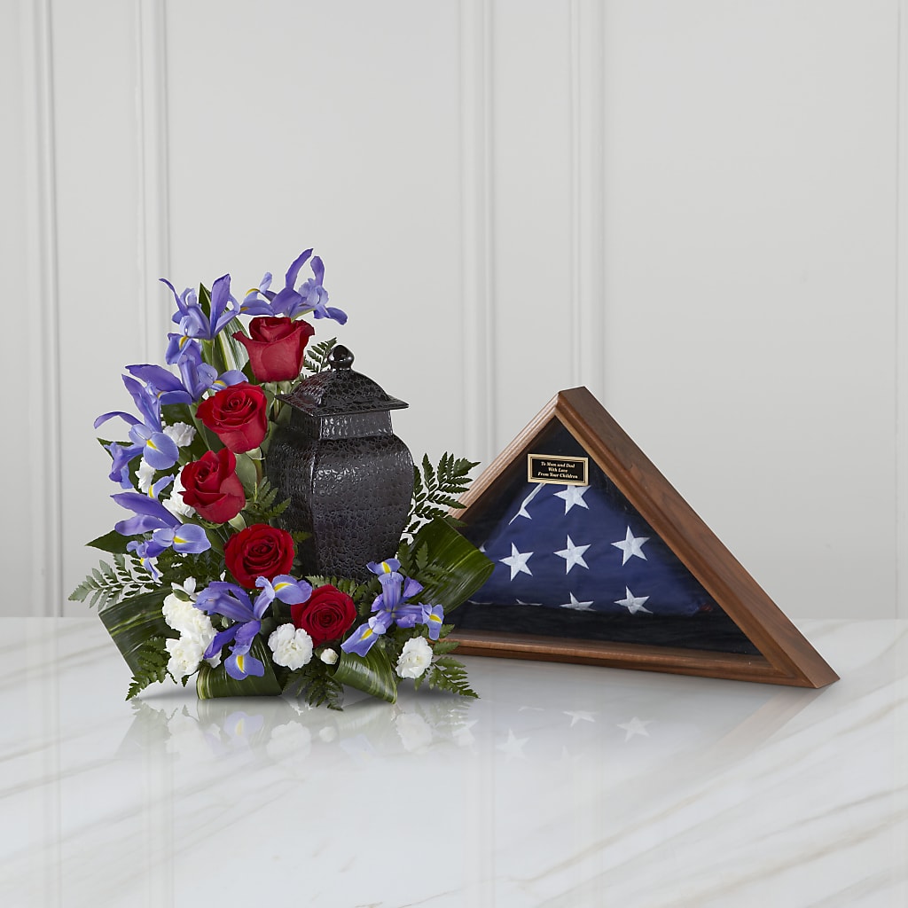 Patriotic Tribute Arrangement – Luxe Arrangements, Agawam MA