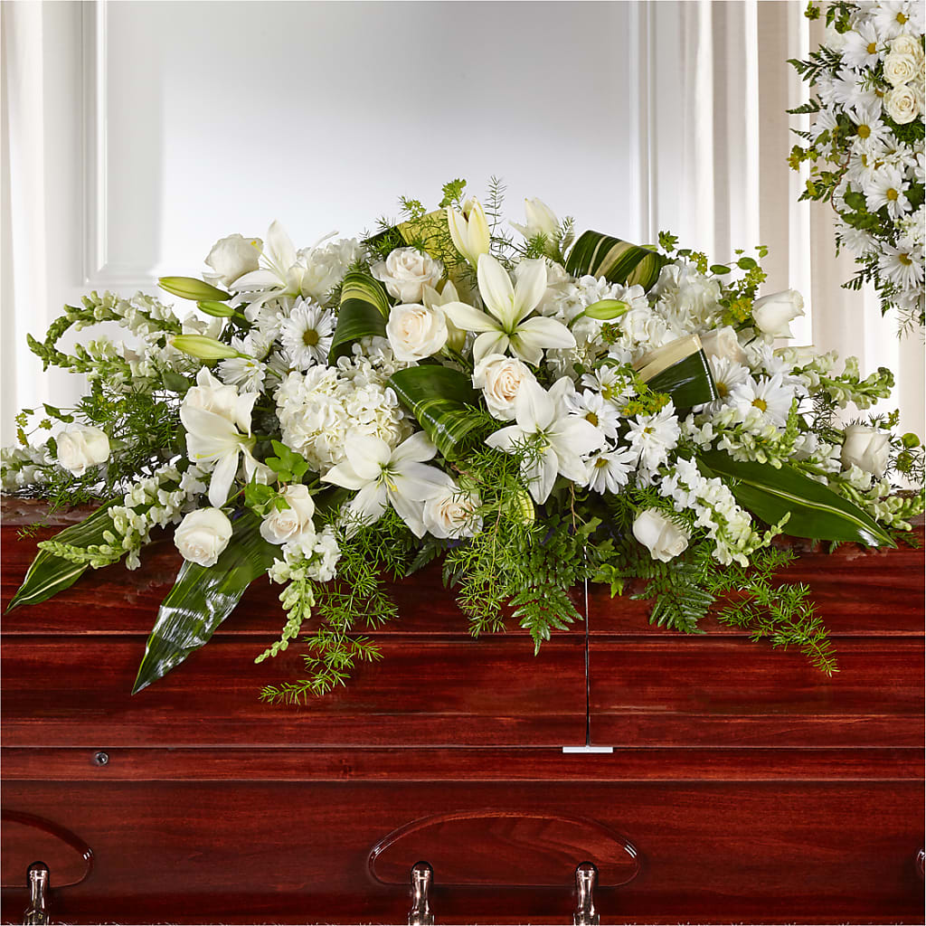 Abundance Casket Spray – Luxe Arrangements, Agawam MA