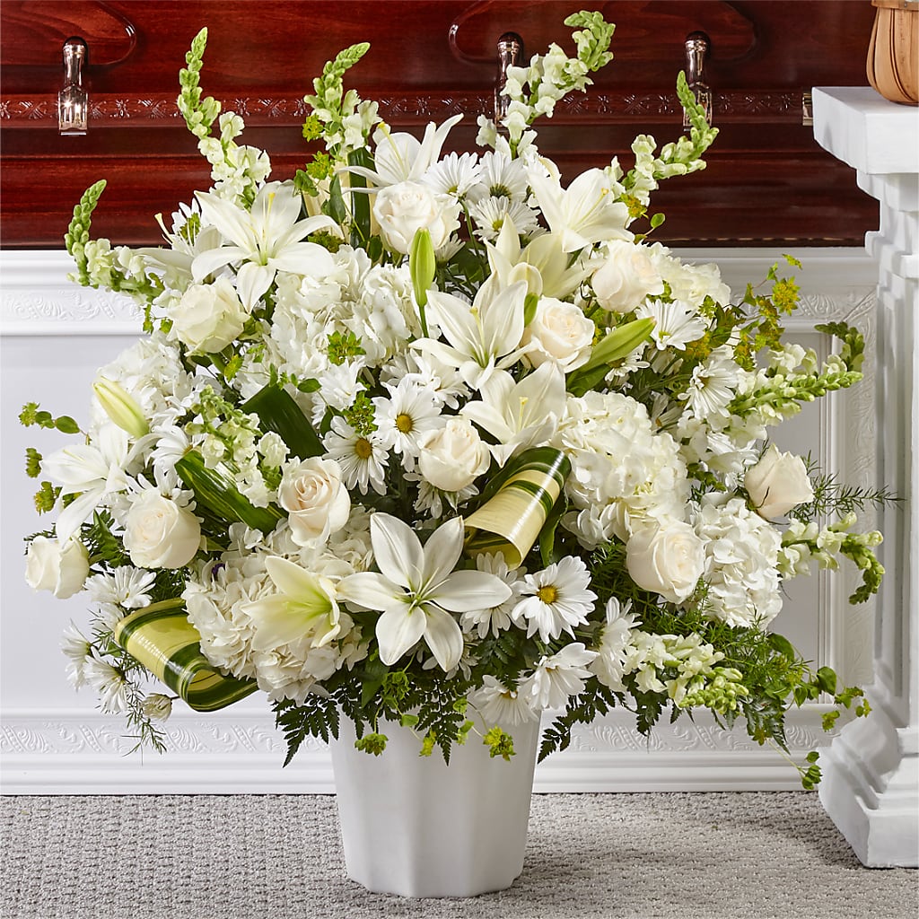 Thoughts of Tranquility Floor Basket – Luxe Arrangements, Agawam MA