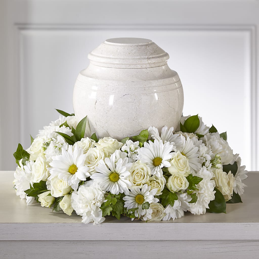 Ivory Gardens Cremation Adornment – Luxe Arrangements, Agawam MA