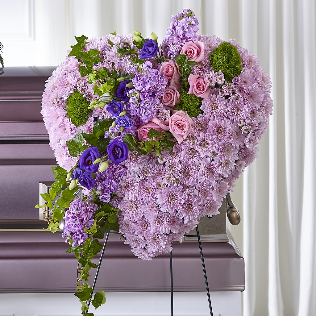 Treasured Love Standing Heart – Luxe Arrangements, Agawam MA