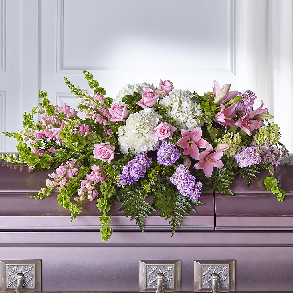 Life's Gratitude Casket Spray – Luxe Arrangements, Agawam MA