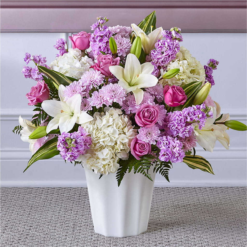 Heaven Sent Floor Basket – Luxe Arrangements, Agawam MA