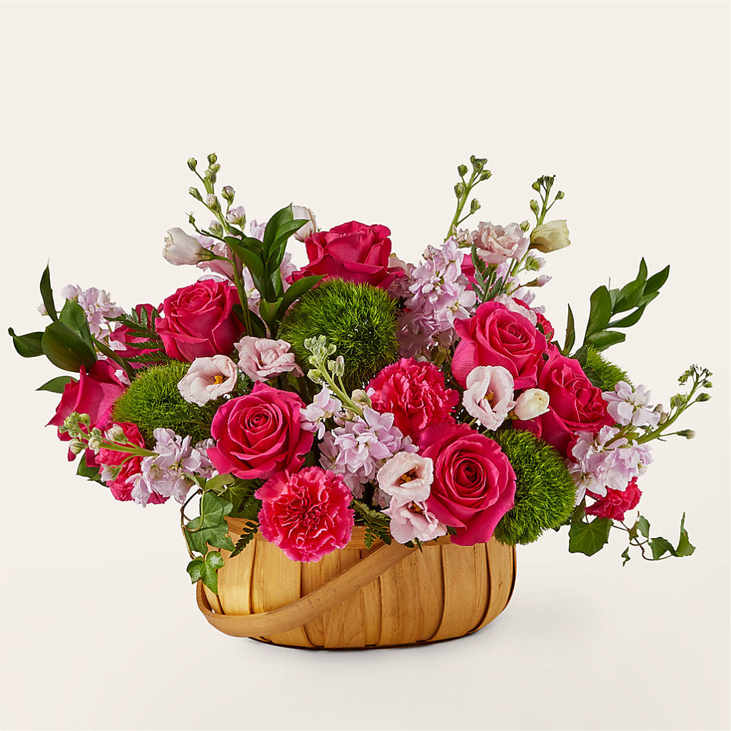 Radiance in Bloom Basket – Luxe Arrangements, Agawam MA