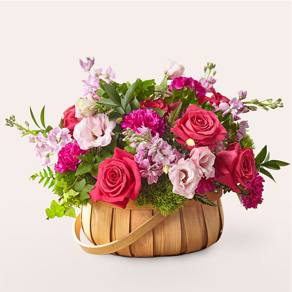 Radiance in Bloom Basket – Luxe Arrangements, Agawam MA