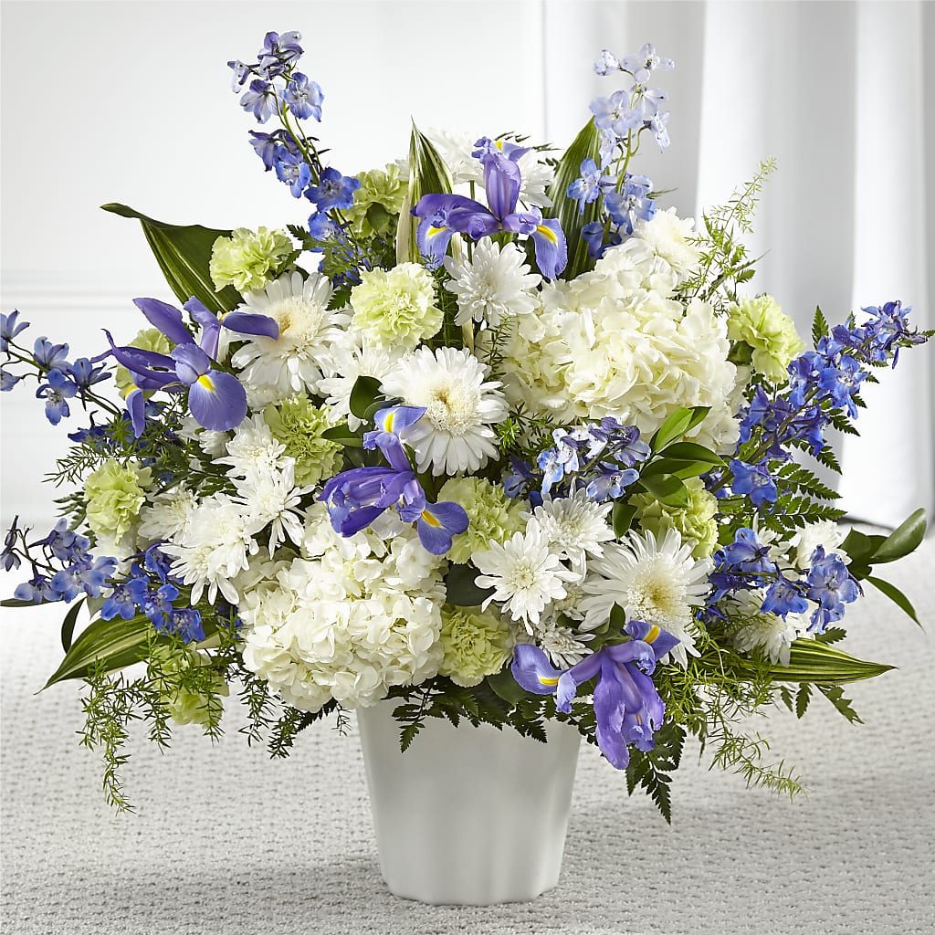 Soft Serenity Floor Basket – Luxe Arrangements, Agawam MA