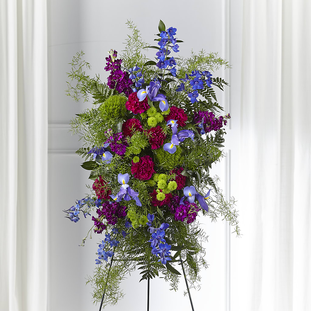 Heavenly Skies Standing Spray – Luxe Arrangements, Agawam MA