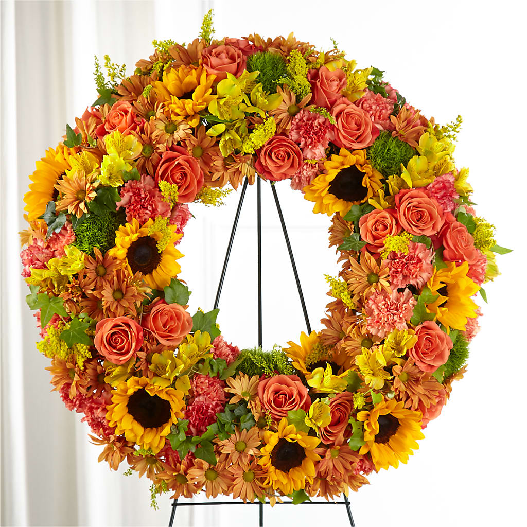 Autumnal Memories Wreath (Standard) – Luxe Arrangements, Agawam MA