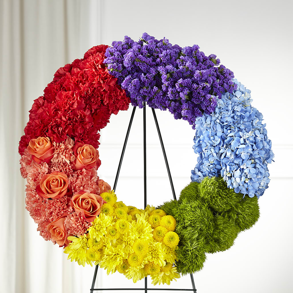 Circle of Love Wreath – Luxe Arrangements, Agawam MA