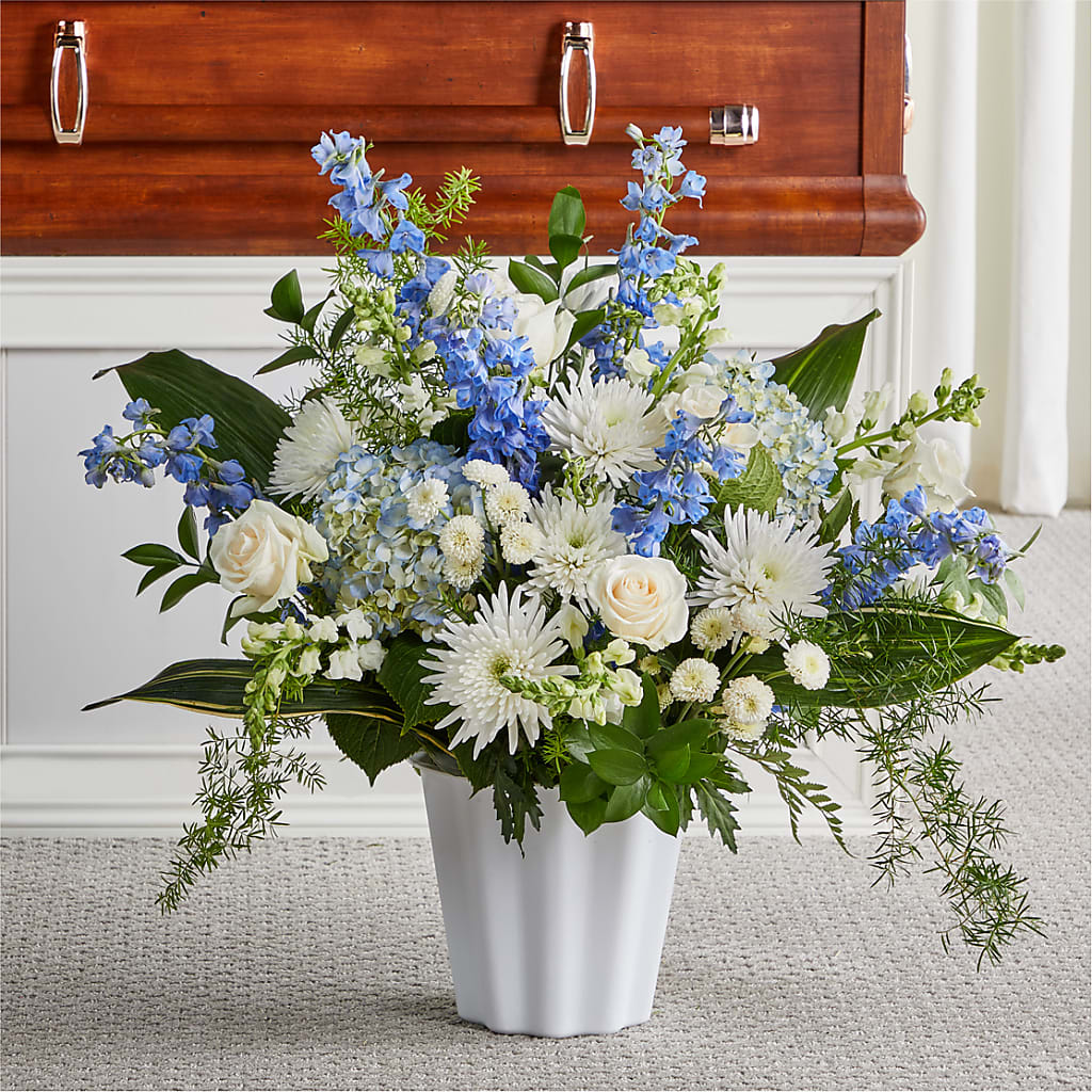 Everlasting Memories Floor Basket – Luxe Arrangements, Agawam MA