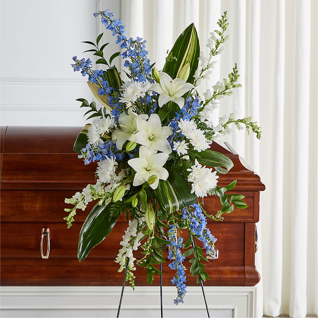 Eternal Impressions Standing Spray – Luxe Arrangements, Agawam MA