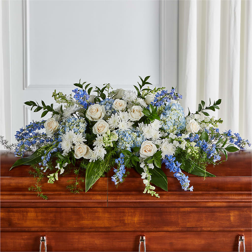 Timeless Essence Casket Spray – Luxe Arrangements, Agawam MA