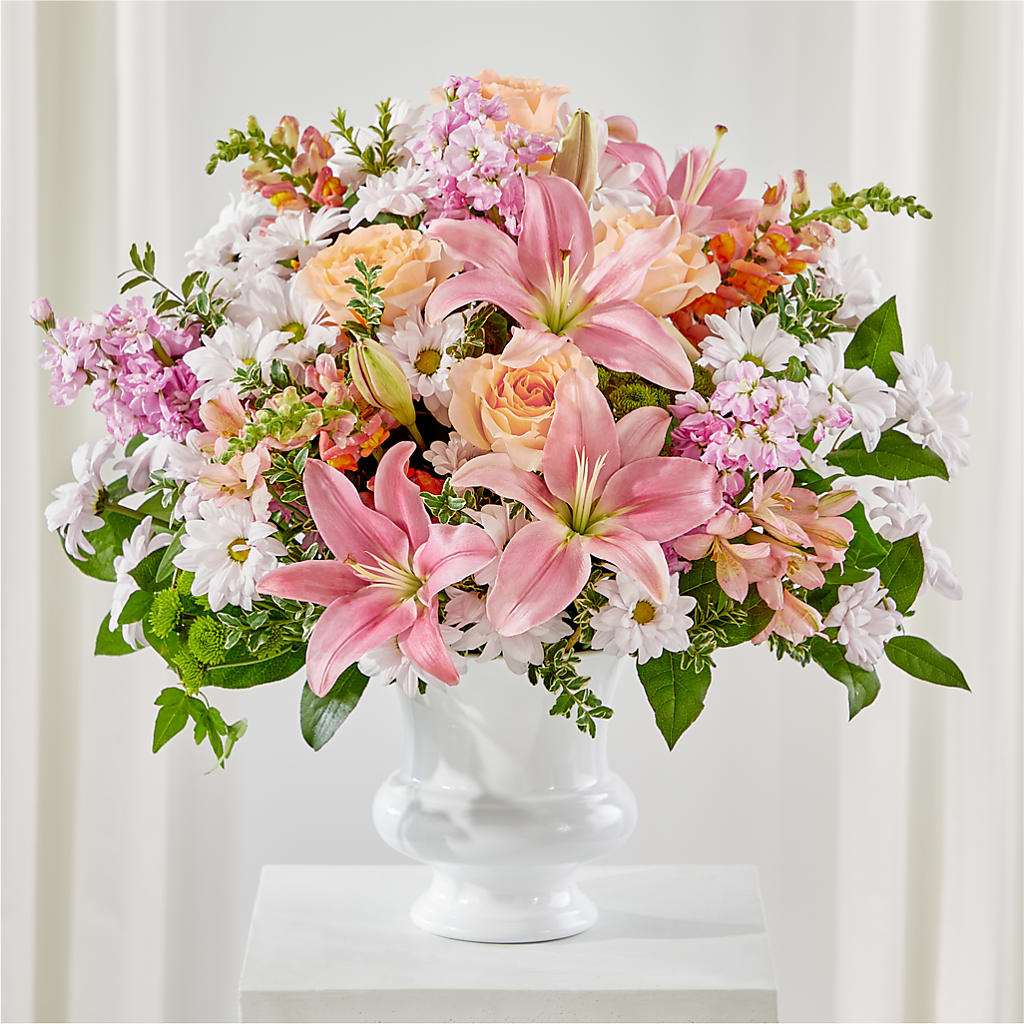 Heartfelt Gesture Urn Arrangement – Luxe Arrangements, Agawam MA