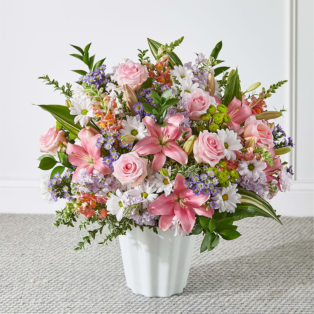Abundant Compassion Floor Basket – Luxe Arrangements, Agawam MA