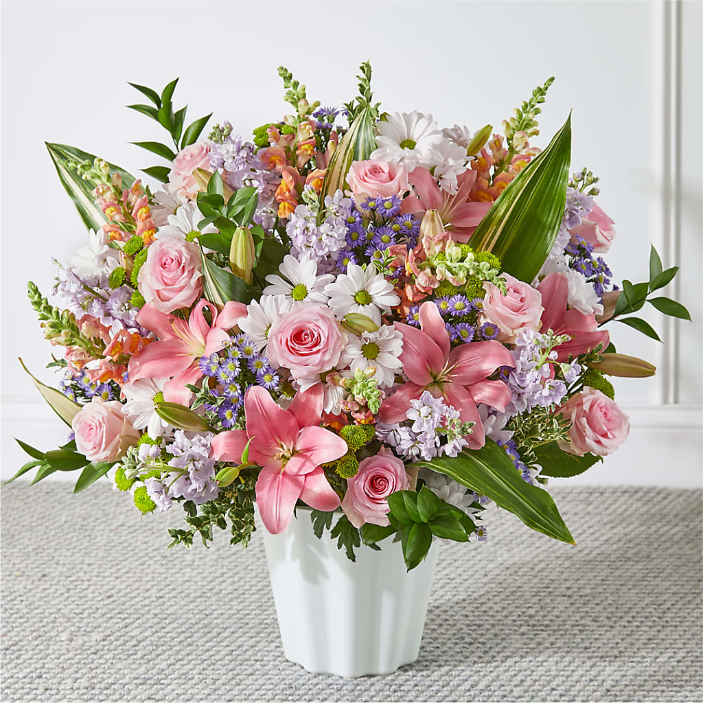 Abundant Compassion Floor Basket – Luxe Arrangements, Agawam MA