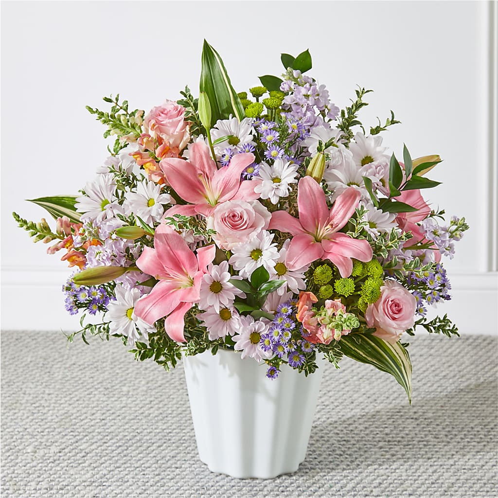Abundant Compassion Floor Basket – Luxe Arrangements, Agawam MA