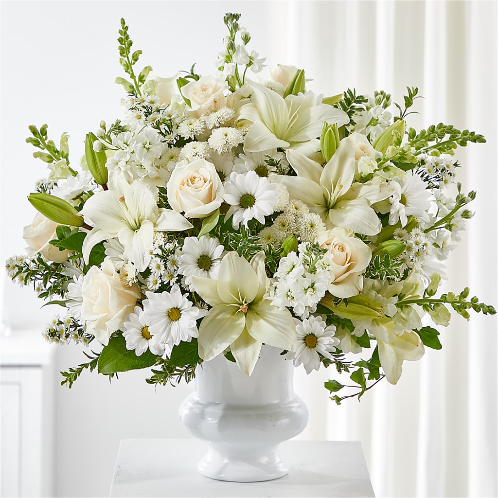Uplifting Urn Arrangement – Luxe Arrangements, Agawam MA
