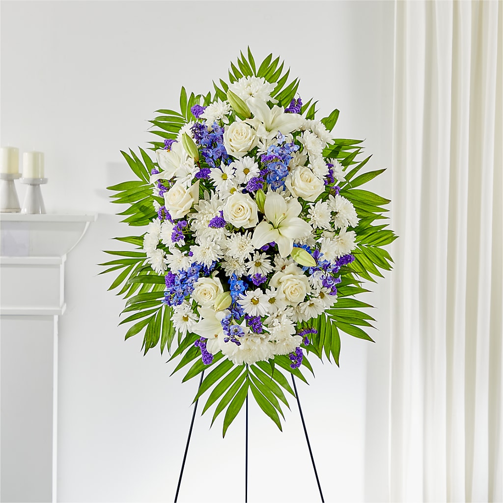 At Rest Standing Spray – Luxe Arrangements, Agawam MA