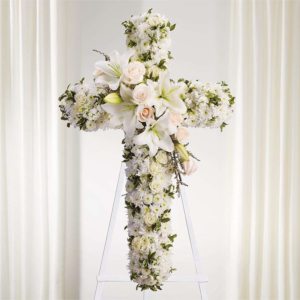 Spiritual Guidance Standing Spray – Luxe Arrangements, Agawam MA