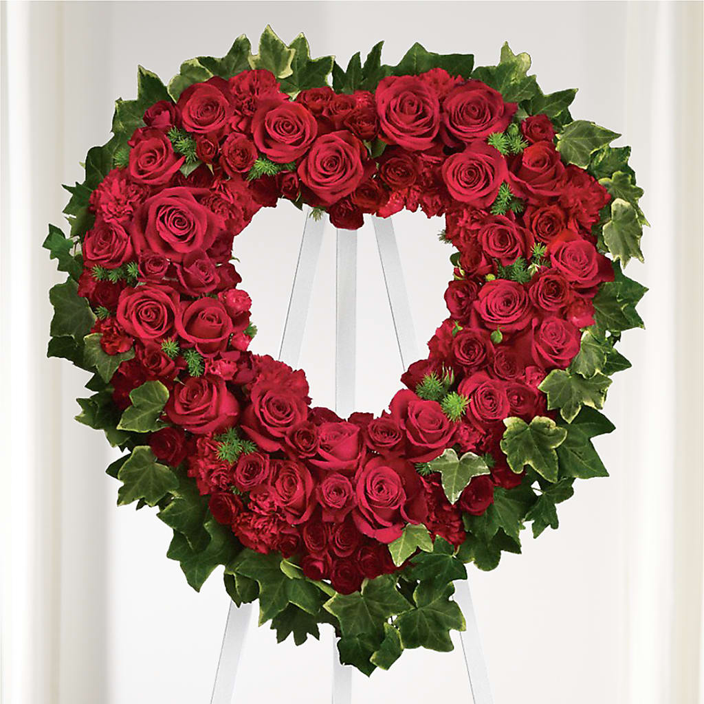 Wholehearted Standing Spray – Luxe Arrangements, Agawam MA