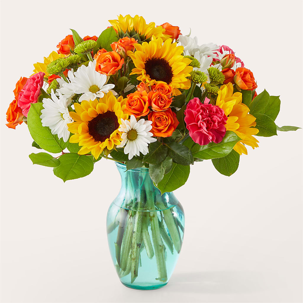 Sun-drenched Blooms Bouquet – Luxe Arrangements, Agawam MA