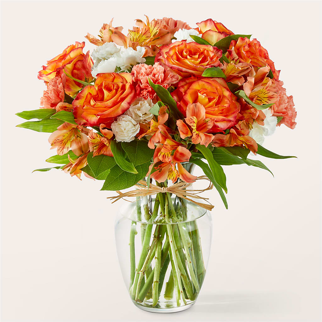 Apricot Glow Bouquet – Luxe Arrangements, Agawam MA