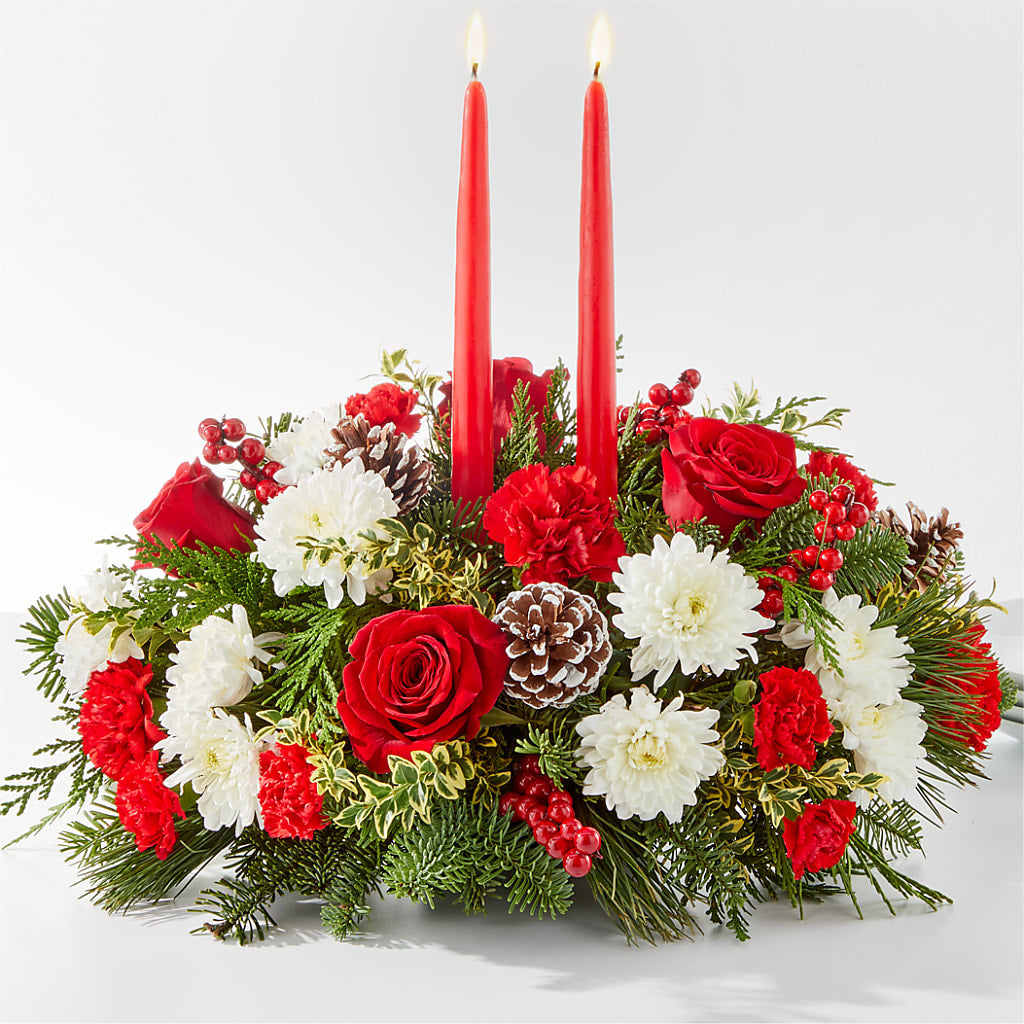 Holiday Soiree Centerpiece – Luxe Arrangements, Agawam MA