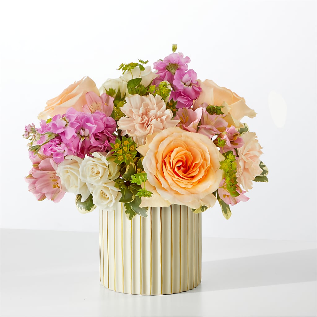 Paradise Bouquet with Ivory Vase – Luxe Arrangements, Agawam MA