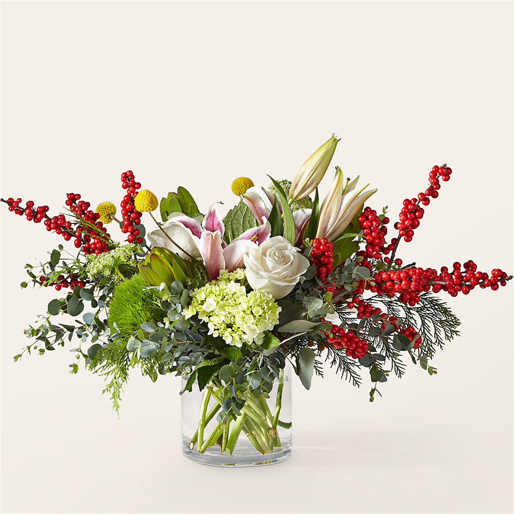 Berry & Bright Bouquet – Luxe Arrangements, Agawam MA