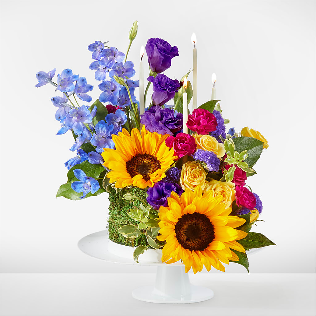 Star of the Day Floral Cake – Luxe Arrangements, Agawam MA