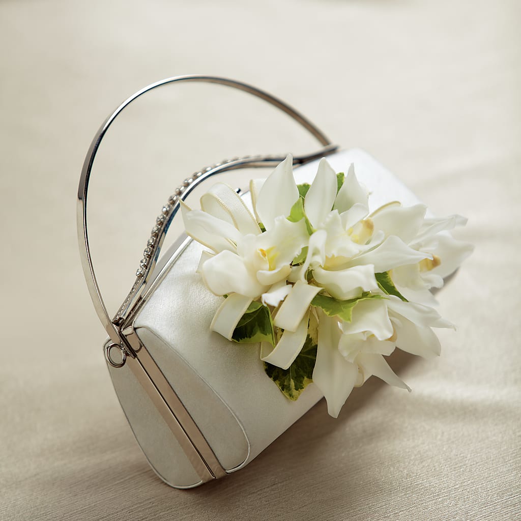 White Purse Decor – Luxe Arrangements, Agawam MA