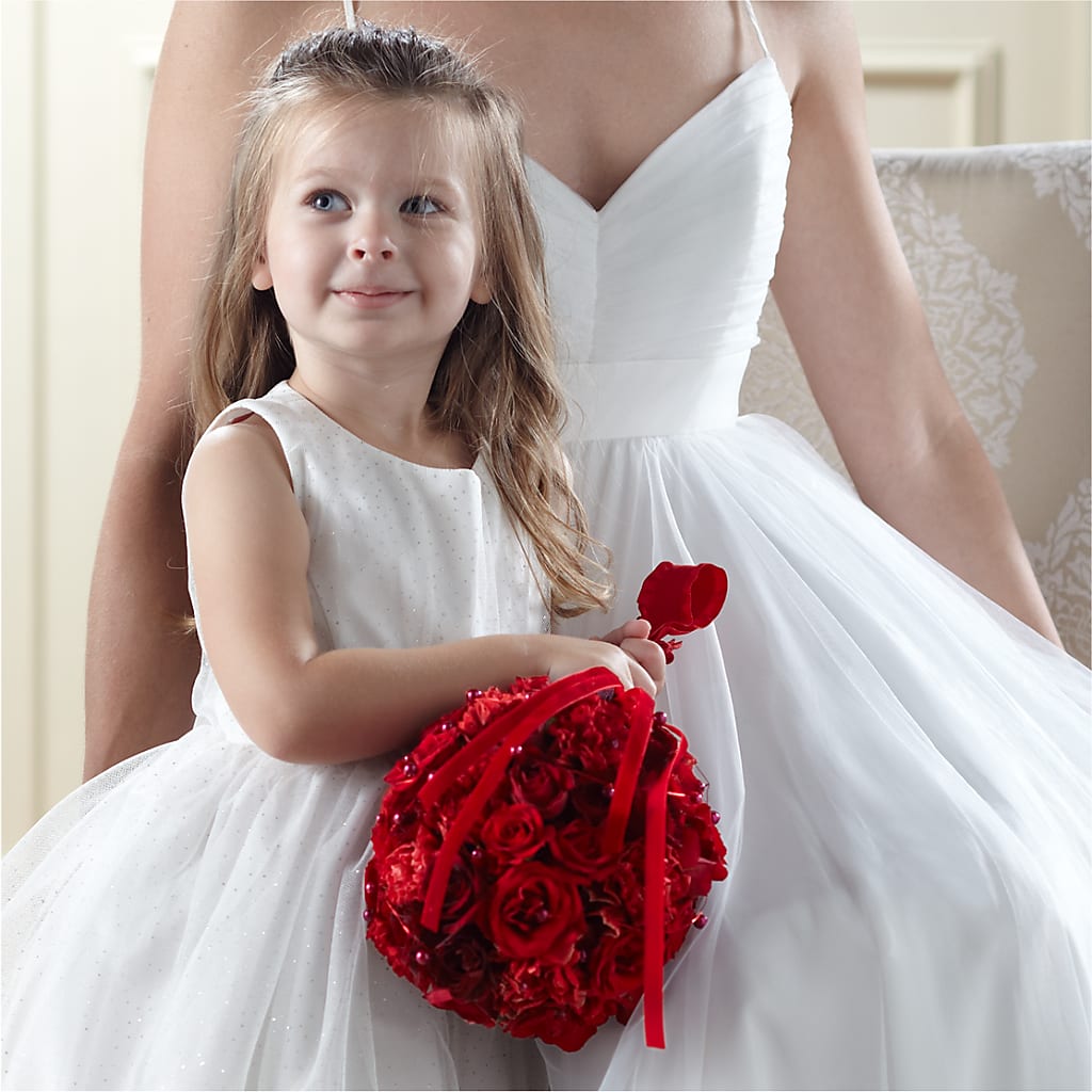 Pure at Heart Flower Girl Arrangement – Luxe Arrangements, Agawam MA