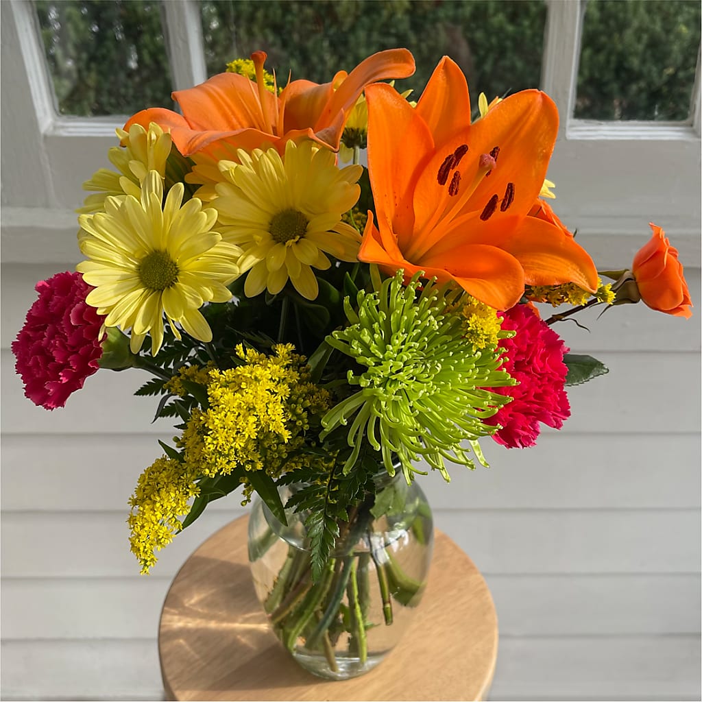 Bold & Bright – A Florist Original –  Luxe Arrangements, Agawam MA