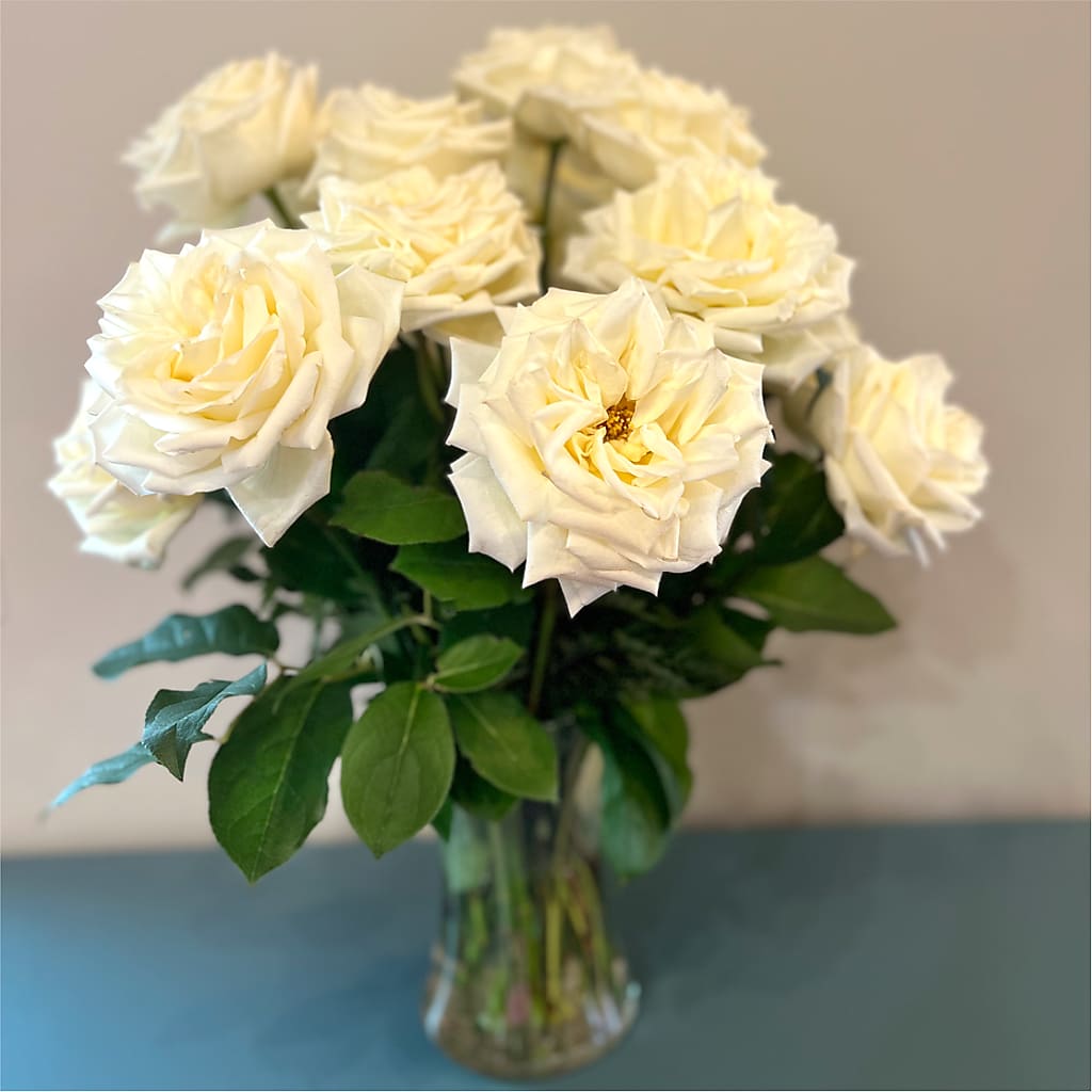 Long Stem Yellow Rose Bouquet –  Luxe Arrangements, Agawam MA