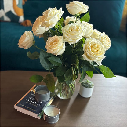 Long Stem Yellow Rose Bouquet –  Luxe Arrangements, Agawam MA